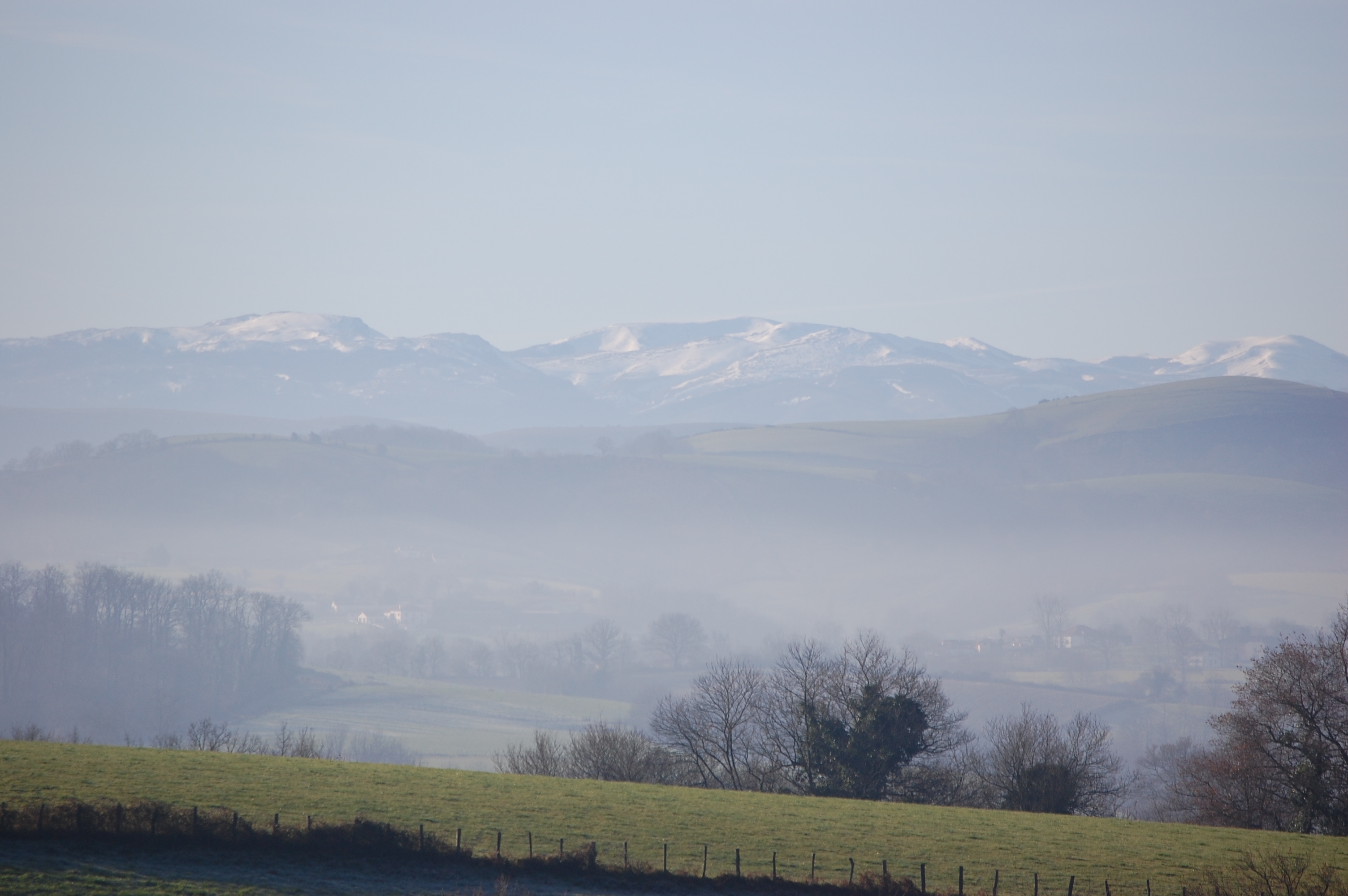 Vista de las montañas desde Biscay